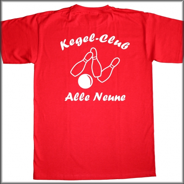 Damen T-Shirt für Bowling- Kegelvereine