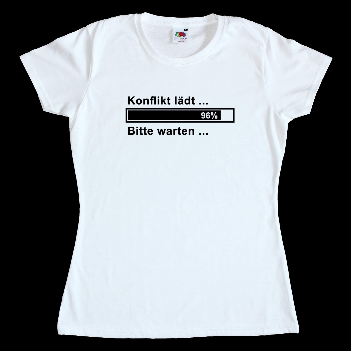 Damen T-Shirt - Konflikt lädt ... Bitte warten