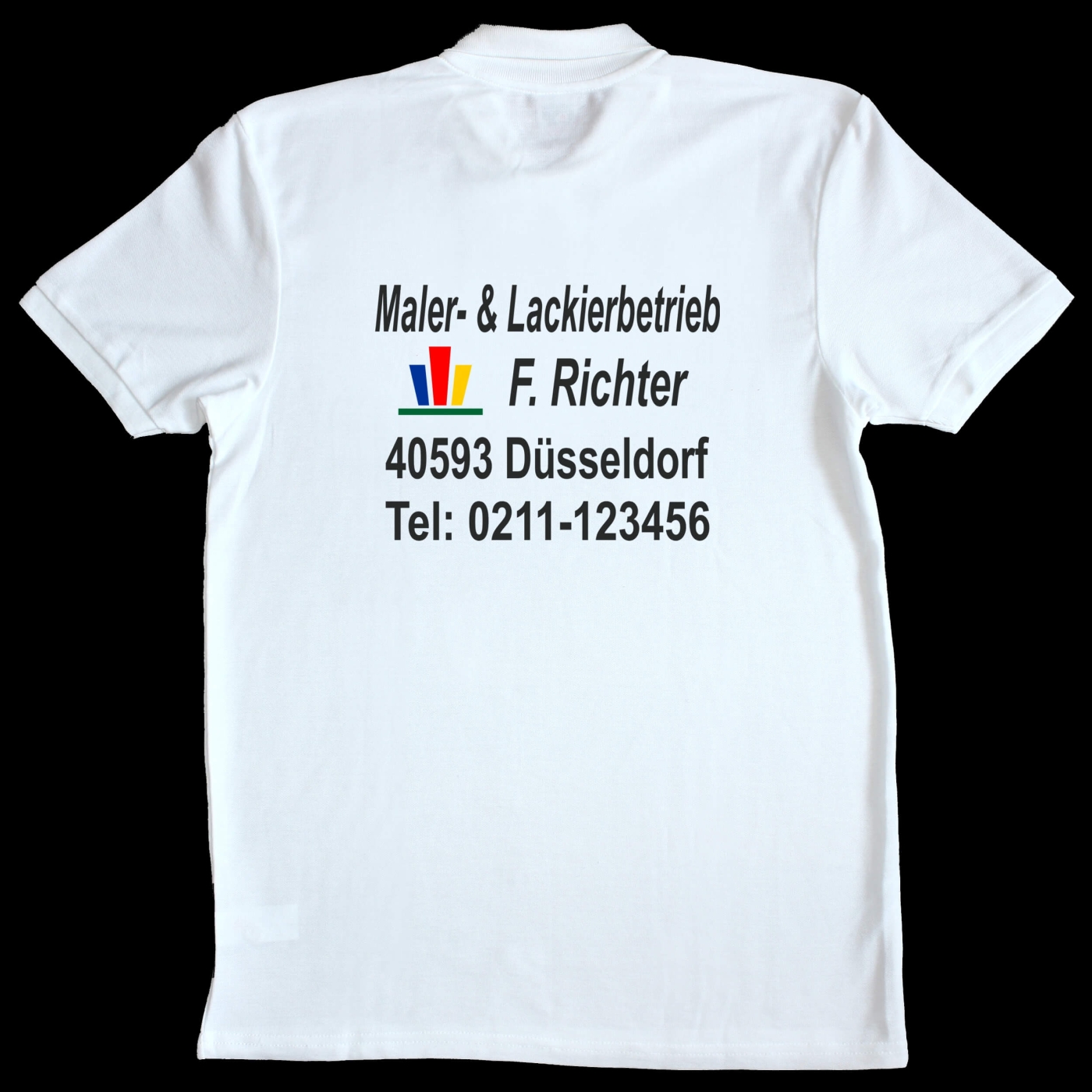 Polohemd mit Werbedruck