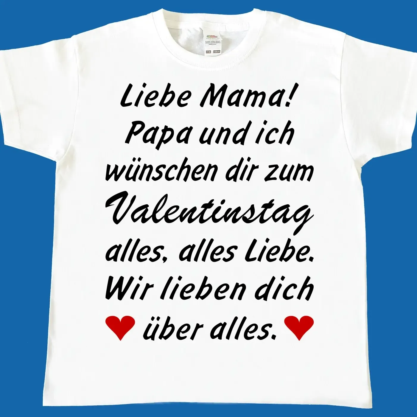 Kinder T-Shirt zum Valentinstag