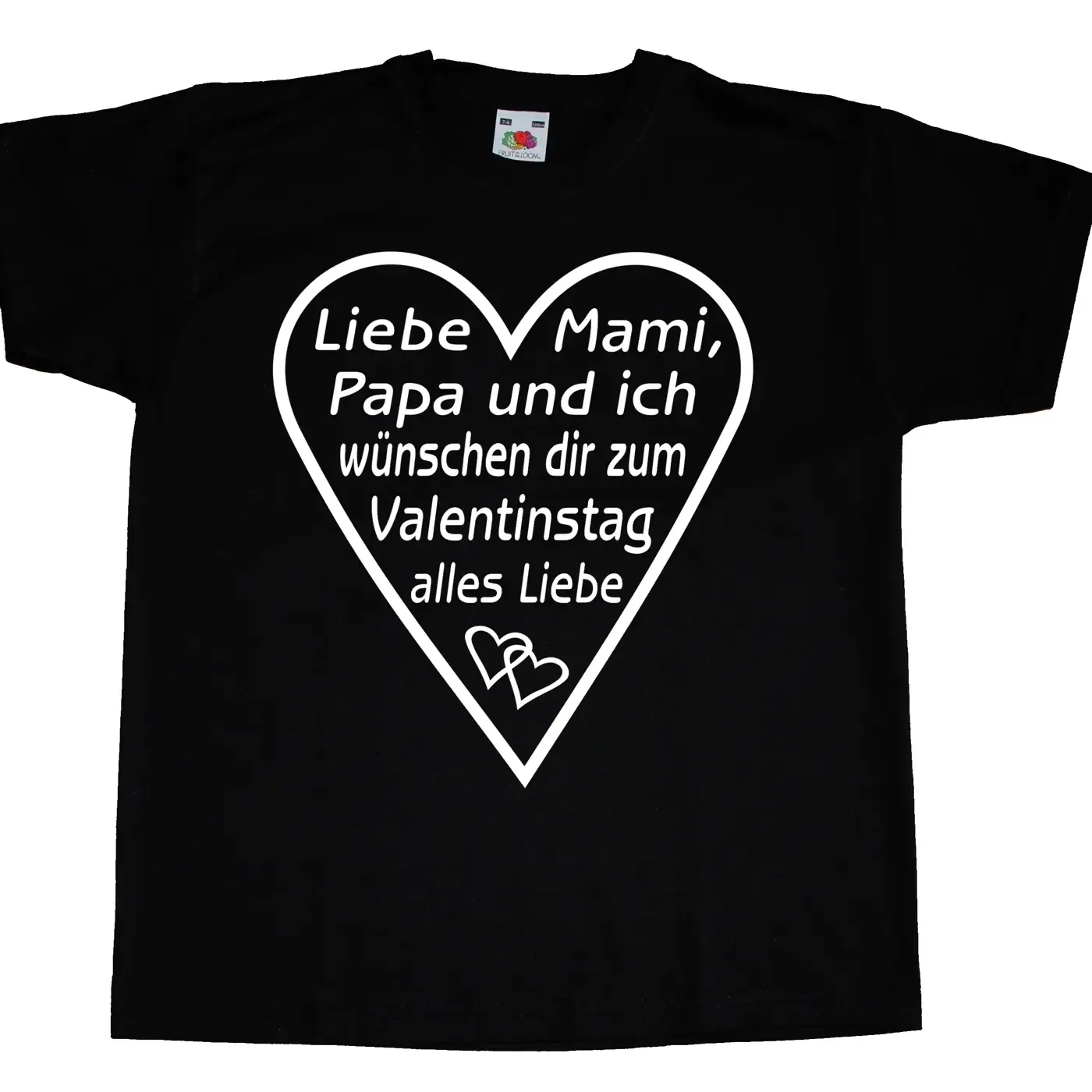 Kinder T-Shirt mit Aufdruck Valentinstag