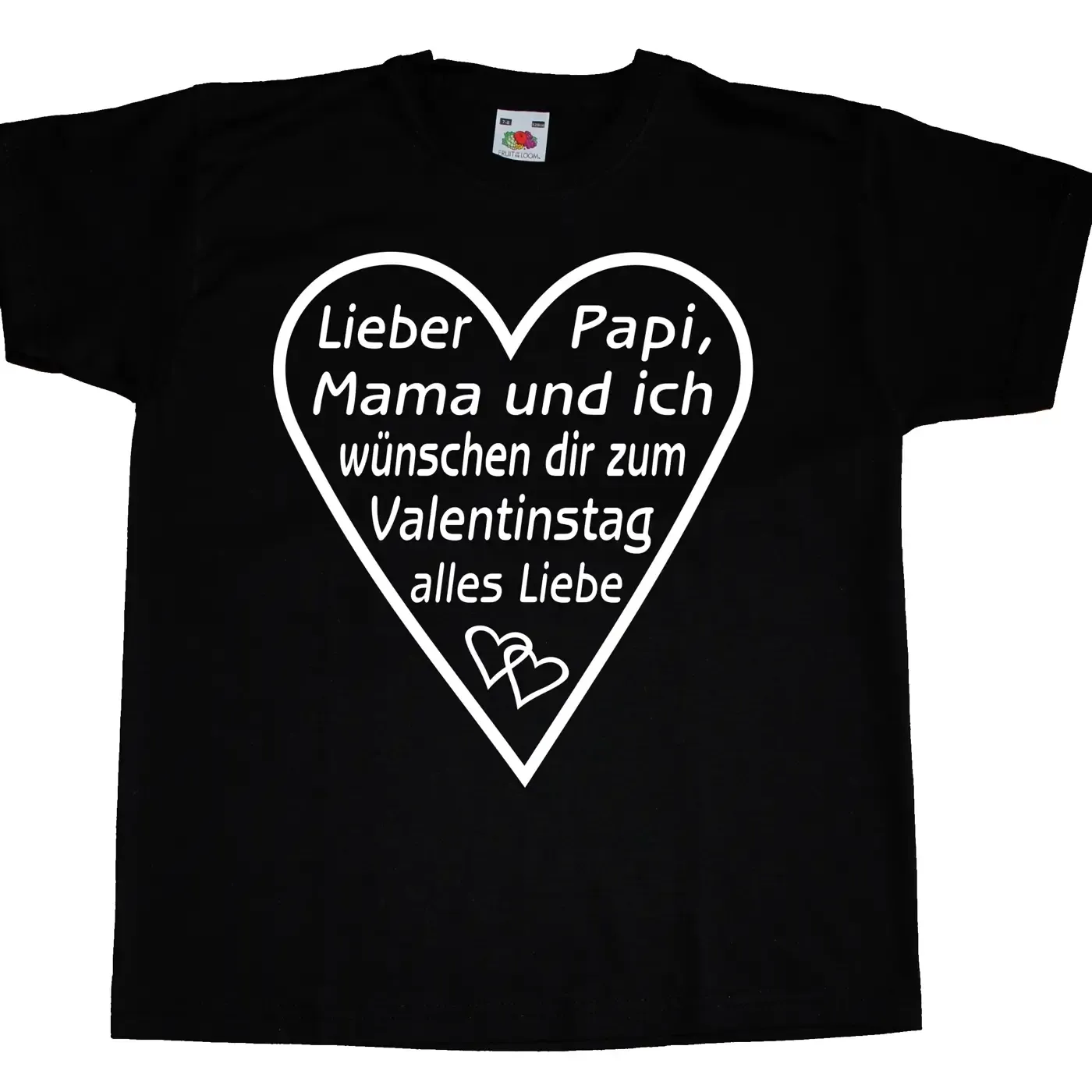 Kinder T-Shirt mit Aufdruck Valentinstag