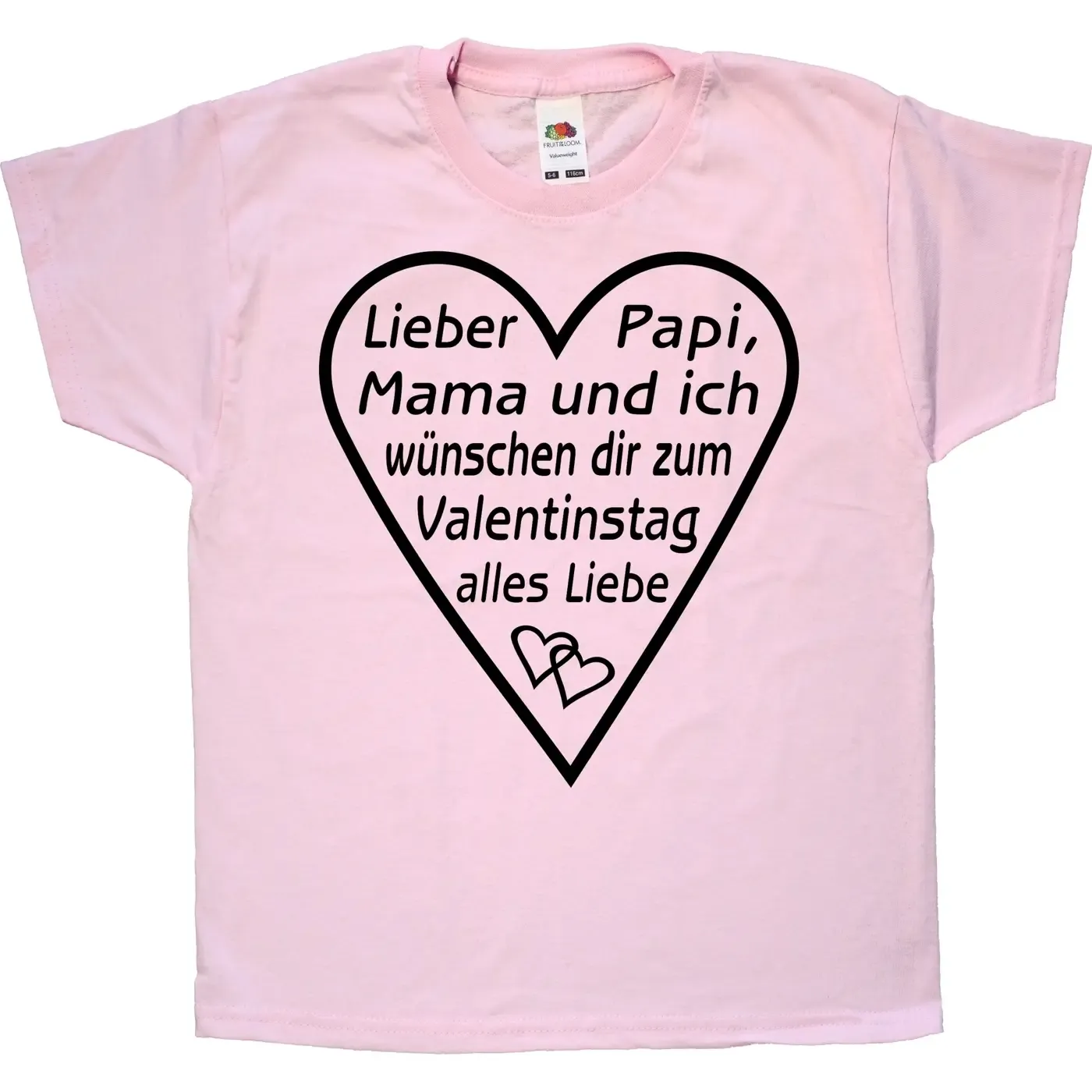 Kinder T-Shirt zum Valentinstag