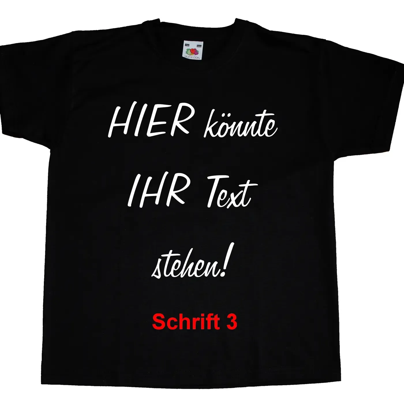 Personalisiertes Kinder T-Shirt mit Wunschtext