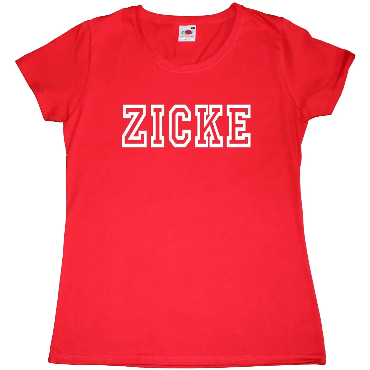 Damen T-Shirt mit Aufdruck Zicke