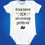 Lustiger Baby‑Body mit Nacht‑Spruch für Eltern