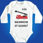 Baby‑Body „Für Nachwuchs ist gesorgt“ - Feuerwehr‑Design