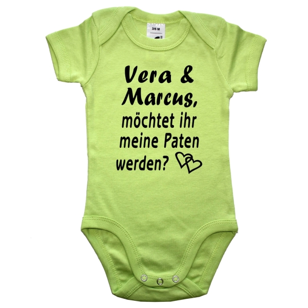 Baby-Body Patentante - Patenonkel - Paten - Taufpaten - Pateneltern