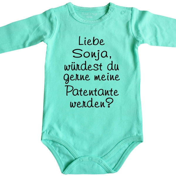 Baby-Body - Patentante - Patenonkel - Paten - Taufpaten - Pateneltern