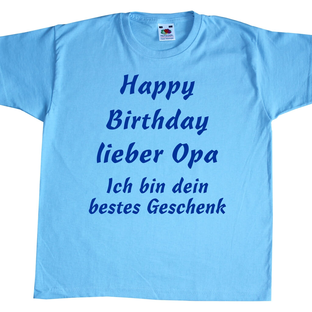 Comedy Geburtstag Farben Happy Birthday KINDER T-Shirt 116 bis 164 Vers 
