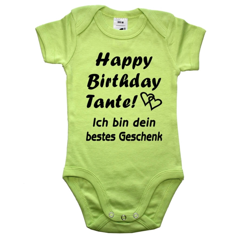 Baby-Body Geburtstags-Body Papa Mama Oma Opa Tante Onkel MIT Wunschname 